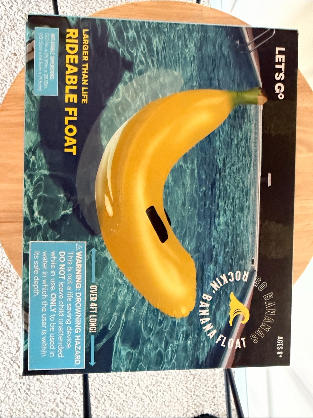 Yellow Banana Rideable Swim Float for Men